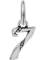 Brighton Number Seven Charm: Silver