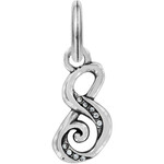 Brighton Number Eight Charm: Silver