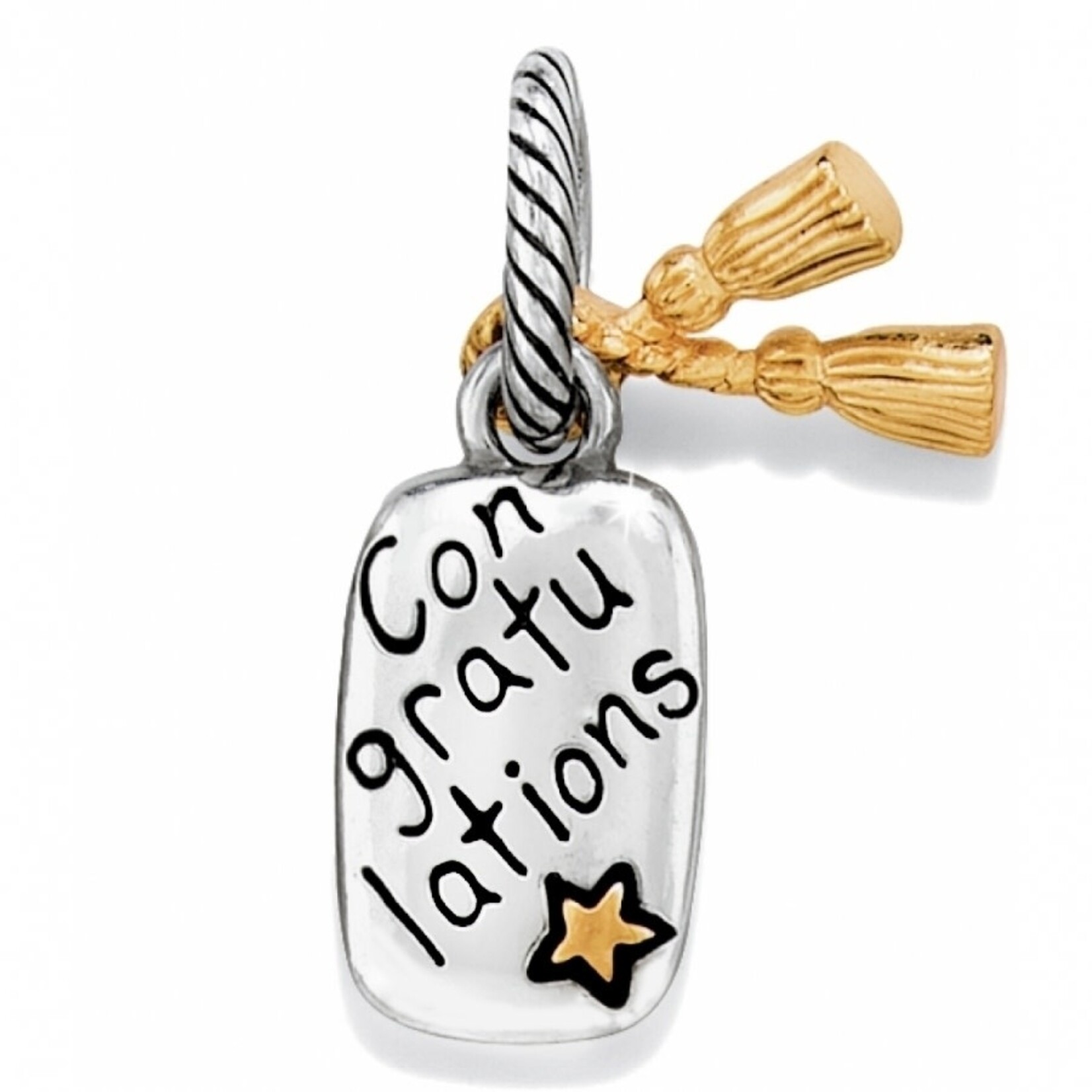 Brighton Graduation Charm: Silver-Gold