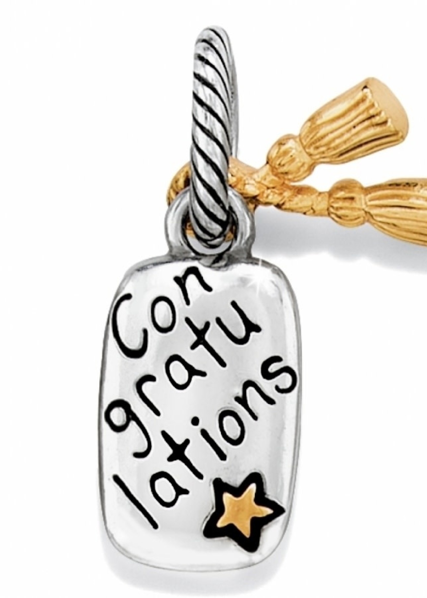 Brighton Graduation Charm: Silver-Gold