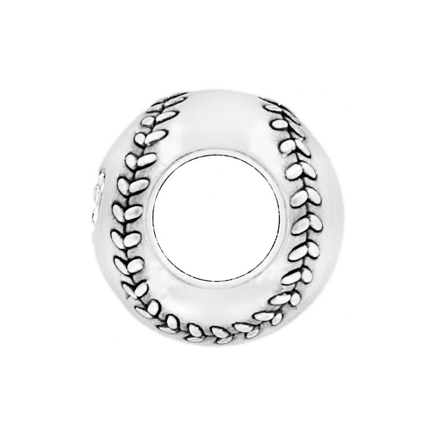 Brighton Baseball Bead: Silver