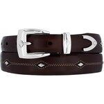 Brighton Denver Diamond Belt: Brown