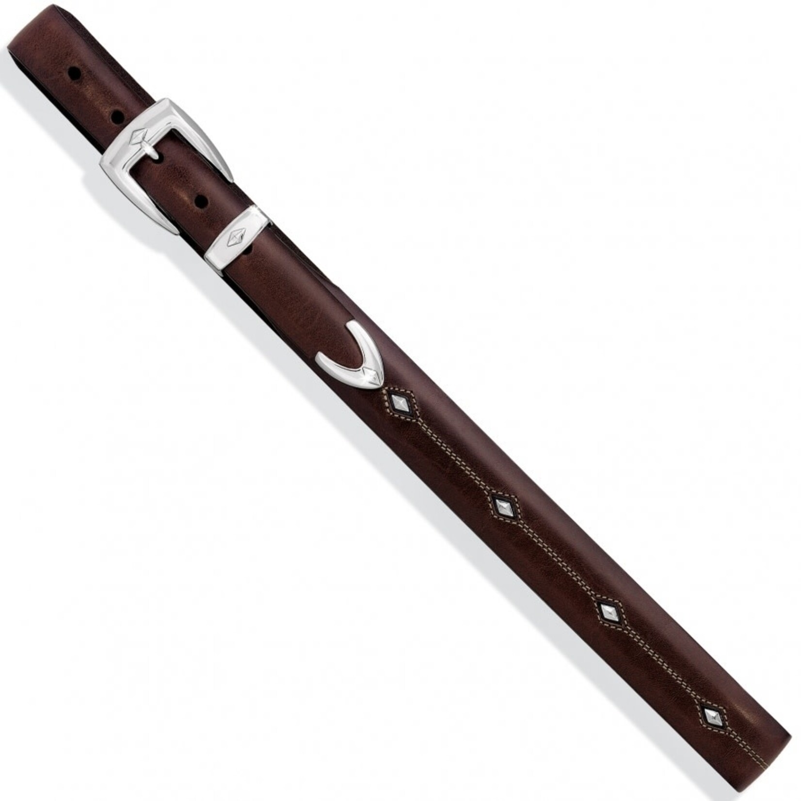 Brighton Denver Diamond Belt: Brown