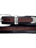 Brighton Pinon Hills Inlay Lace Belt: Black-Brown