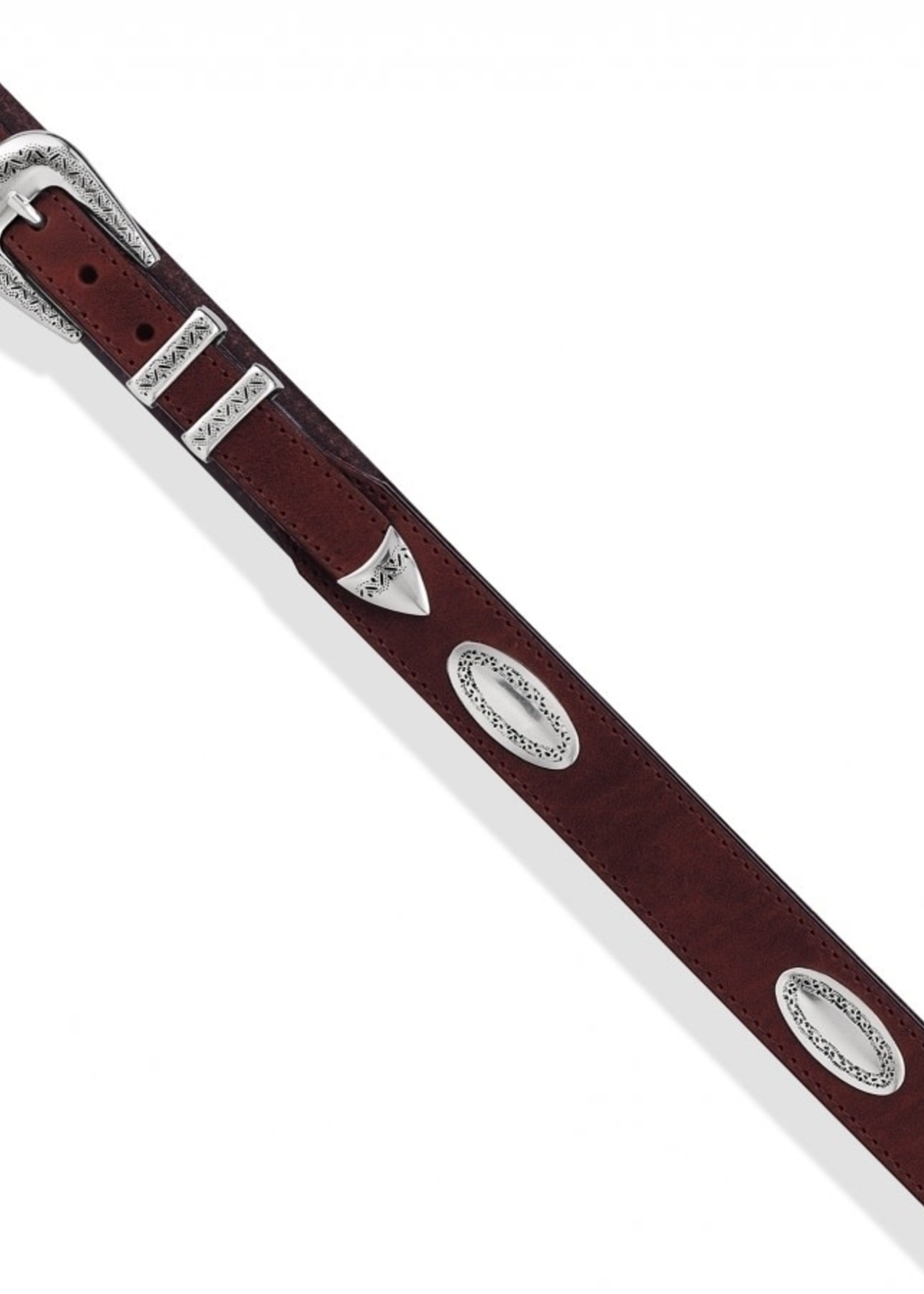 Brighton Taper Ornament Belt: Brown