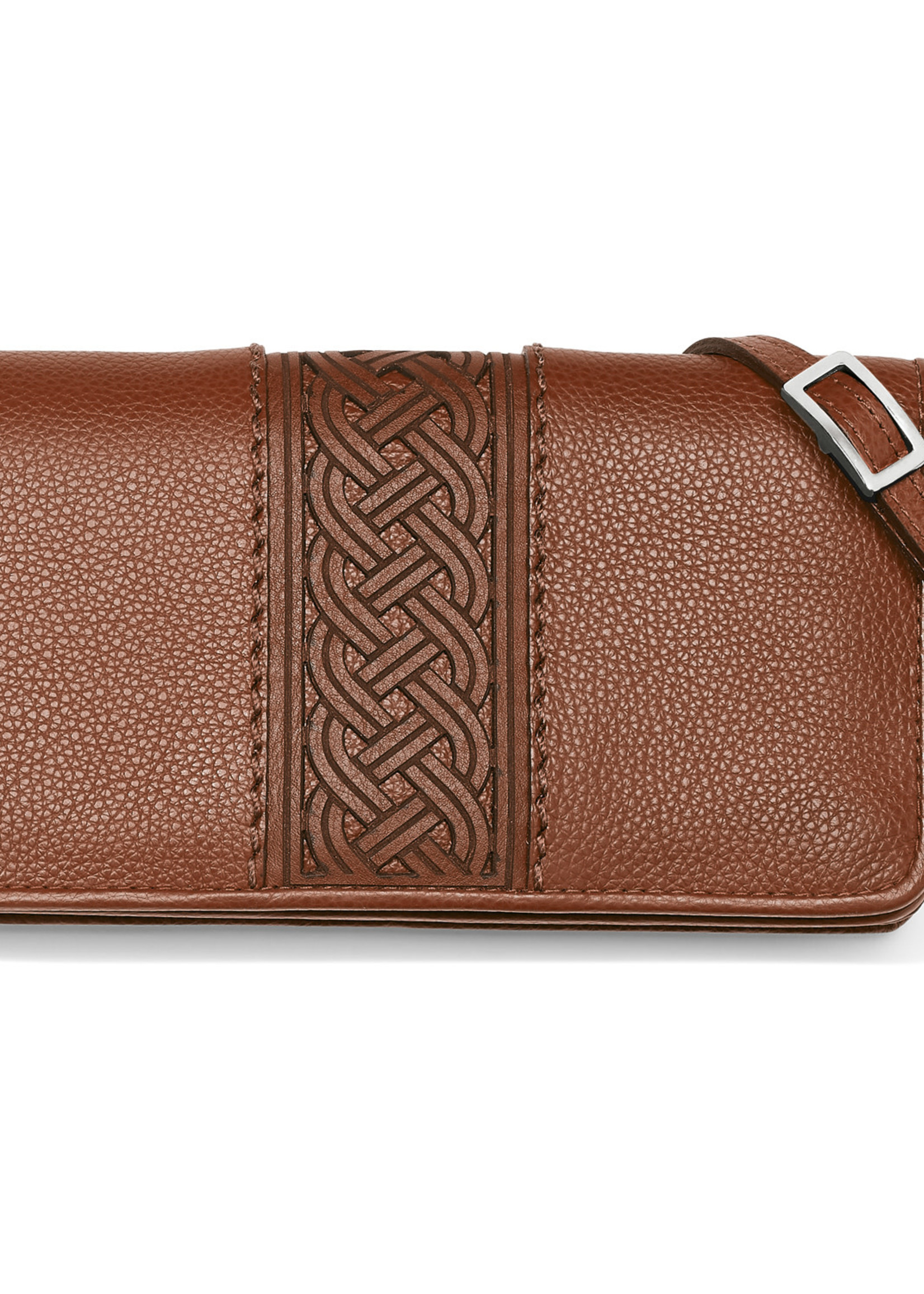 Brighton Interlok Weave Large Wallet: Bourbon