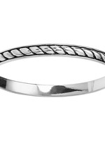 Brighton Southwest Dream Plaza Flat Rope Bangle: Silver