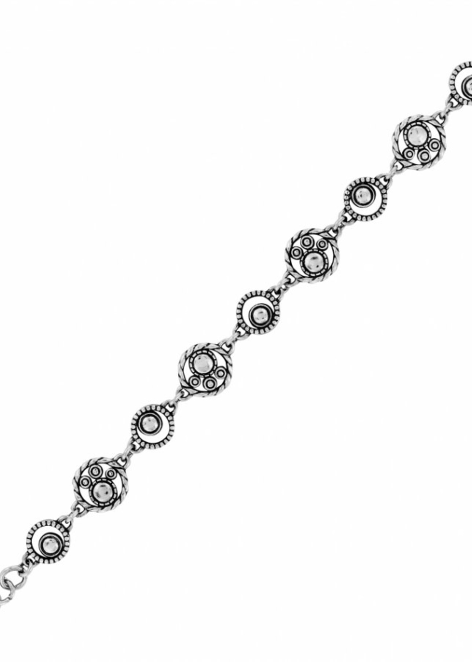 Brighton Halo Bracelet: Silver-Tanzanite