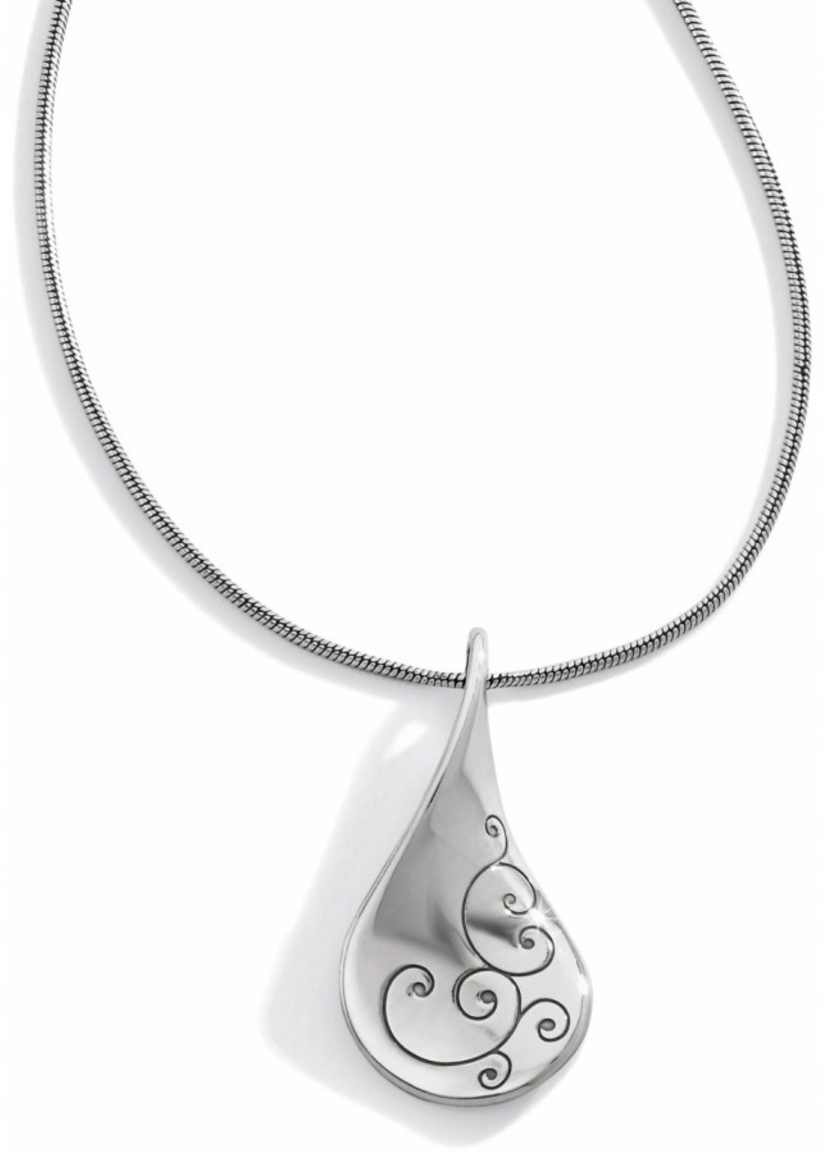 Brighton Twirl Necklace: Silver