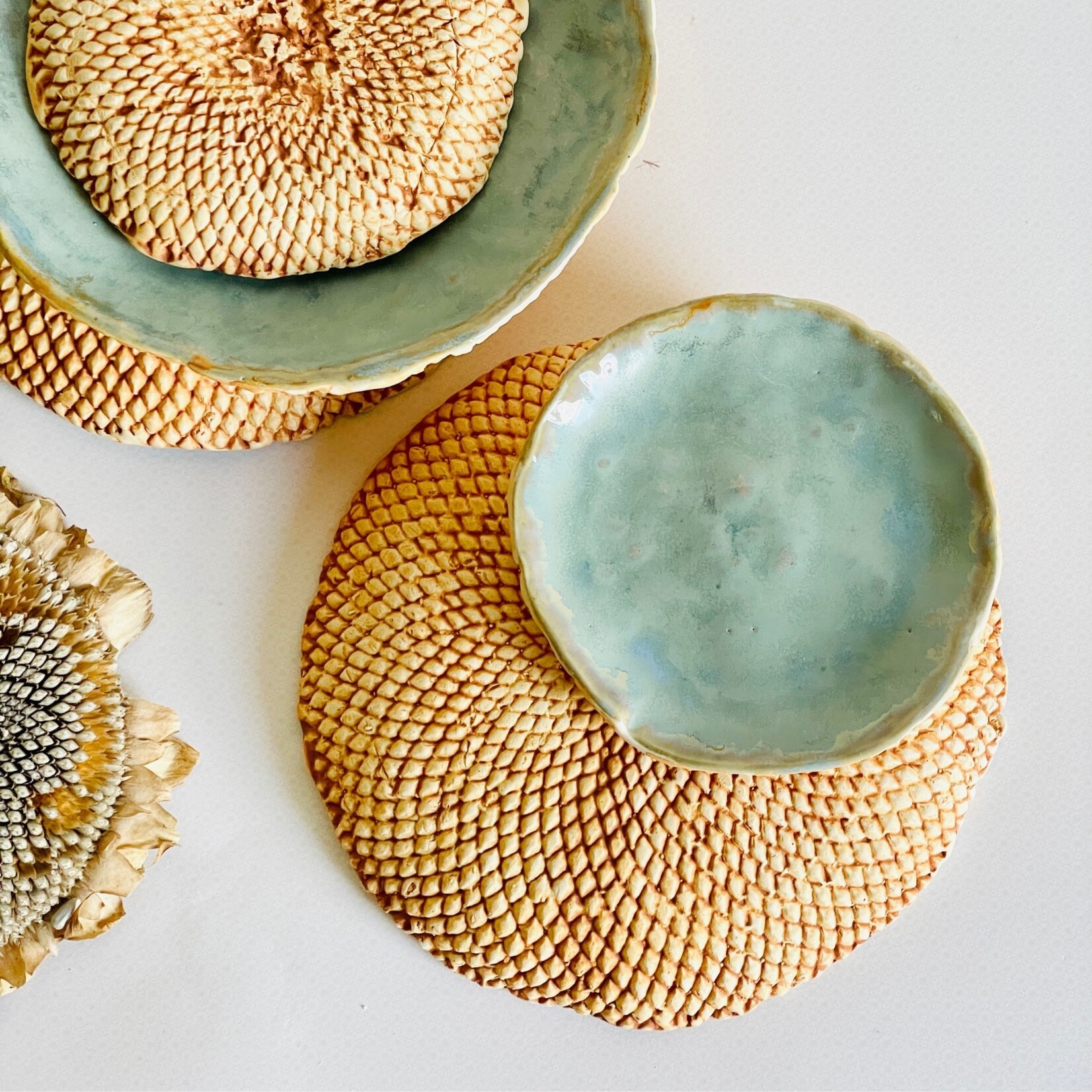 Beiko Ceramics Sunflower Plates - Small: Blue Nebula
