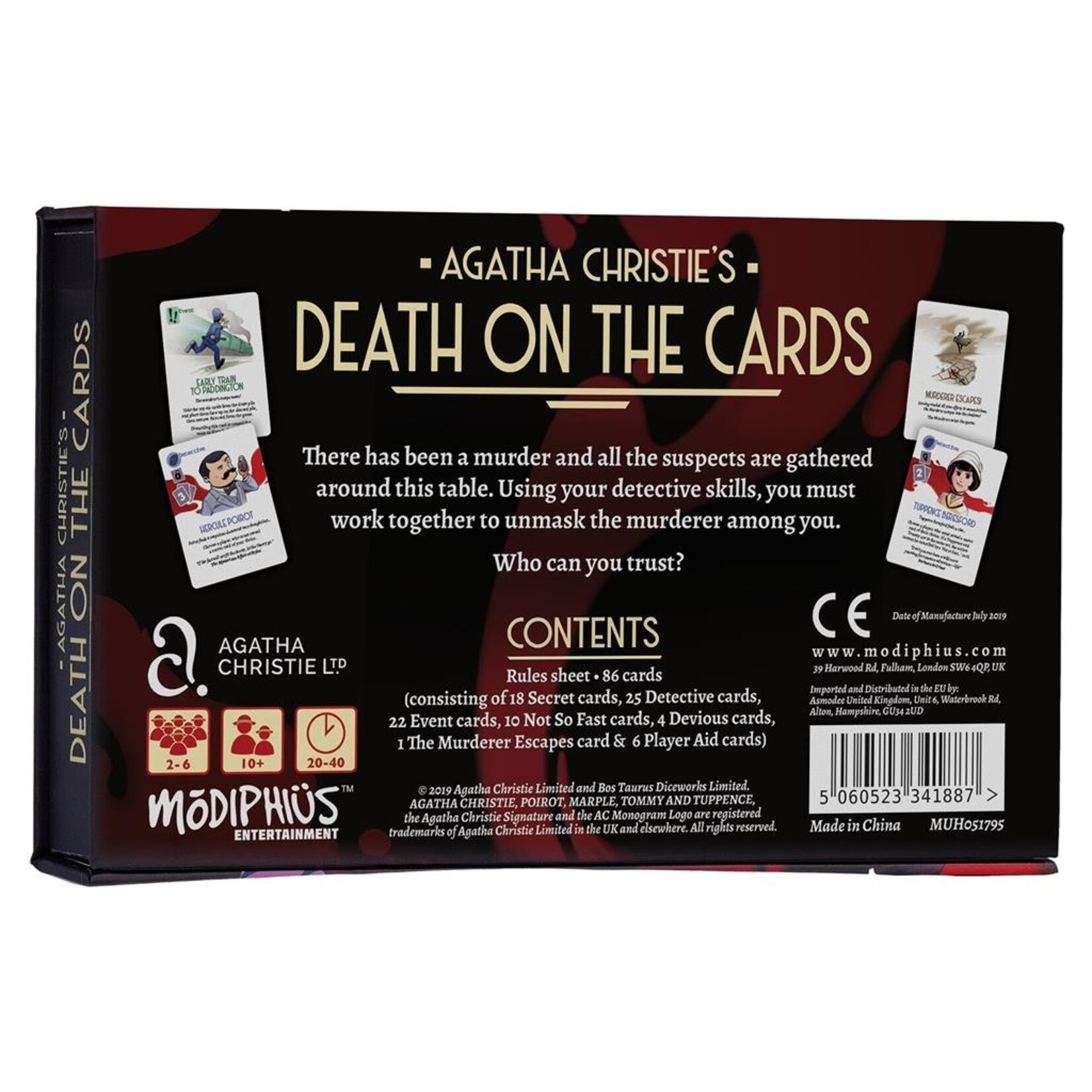 Modiphius Entertainment Agatha Christie: Death on the Cards
