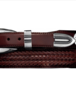 Brighton Logan Golf Laced Taper Belt: brown