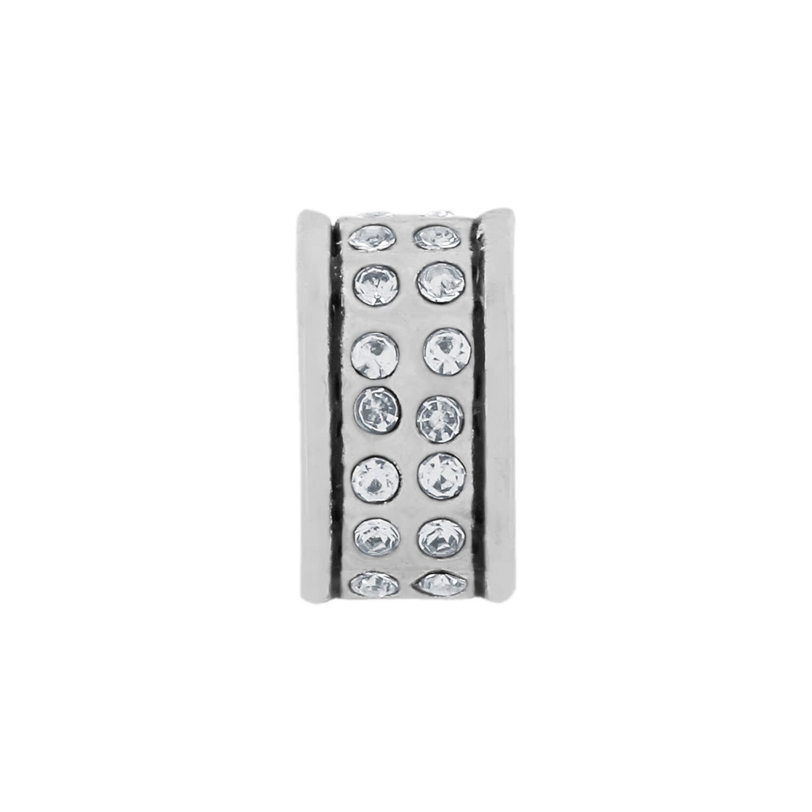 Brighton Oval Stone Spacer: silver