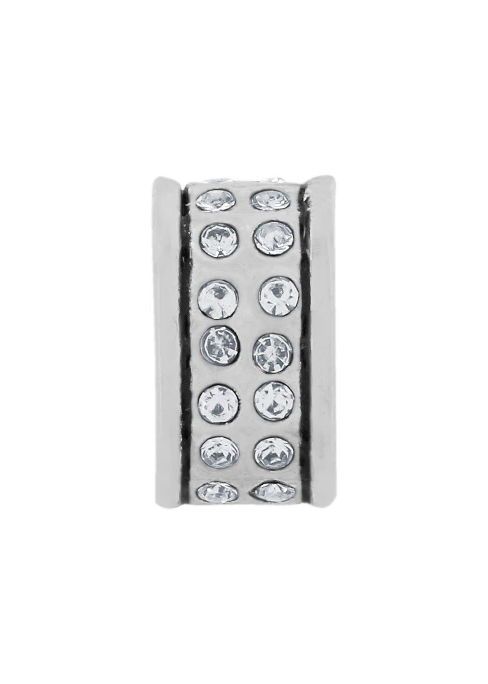 Brighton Oval Stone Spacer: silver