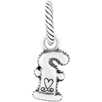 Brighton ABC Alphabet F Charm: silver