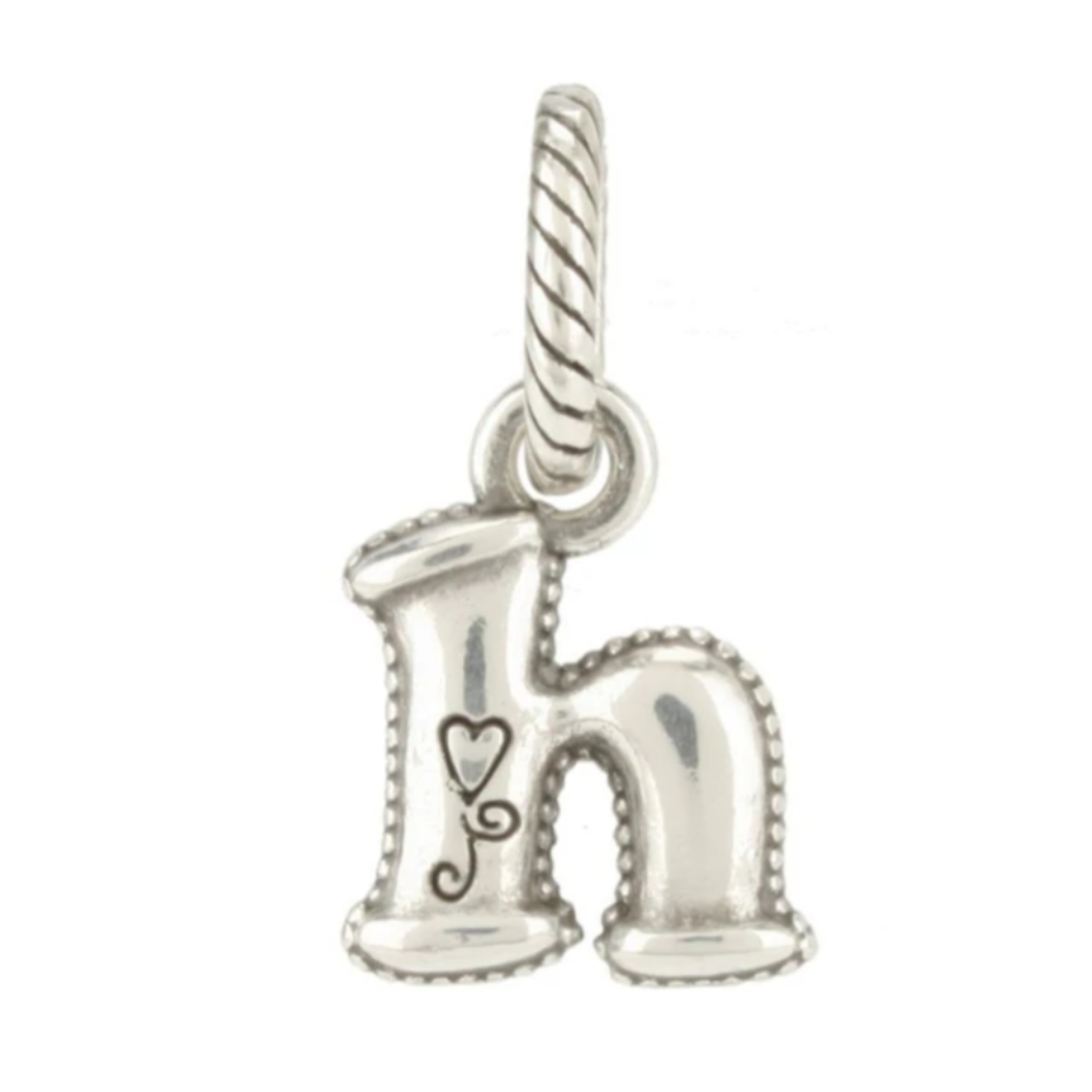 Brighton ABC Alphabet H Charm: silver