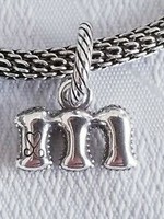 Brighton ABC Alphabet M Charm: silver