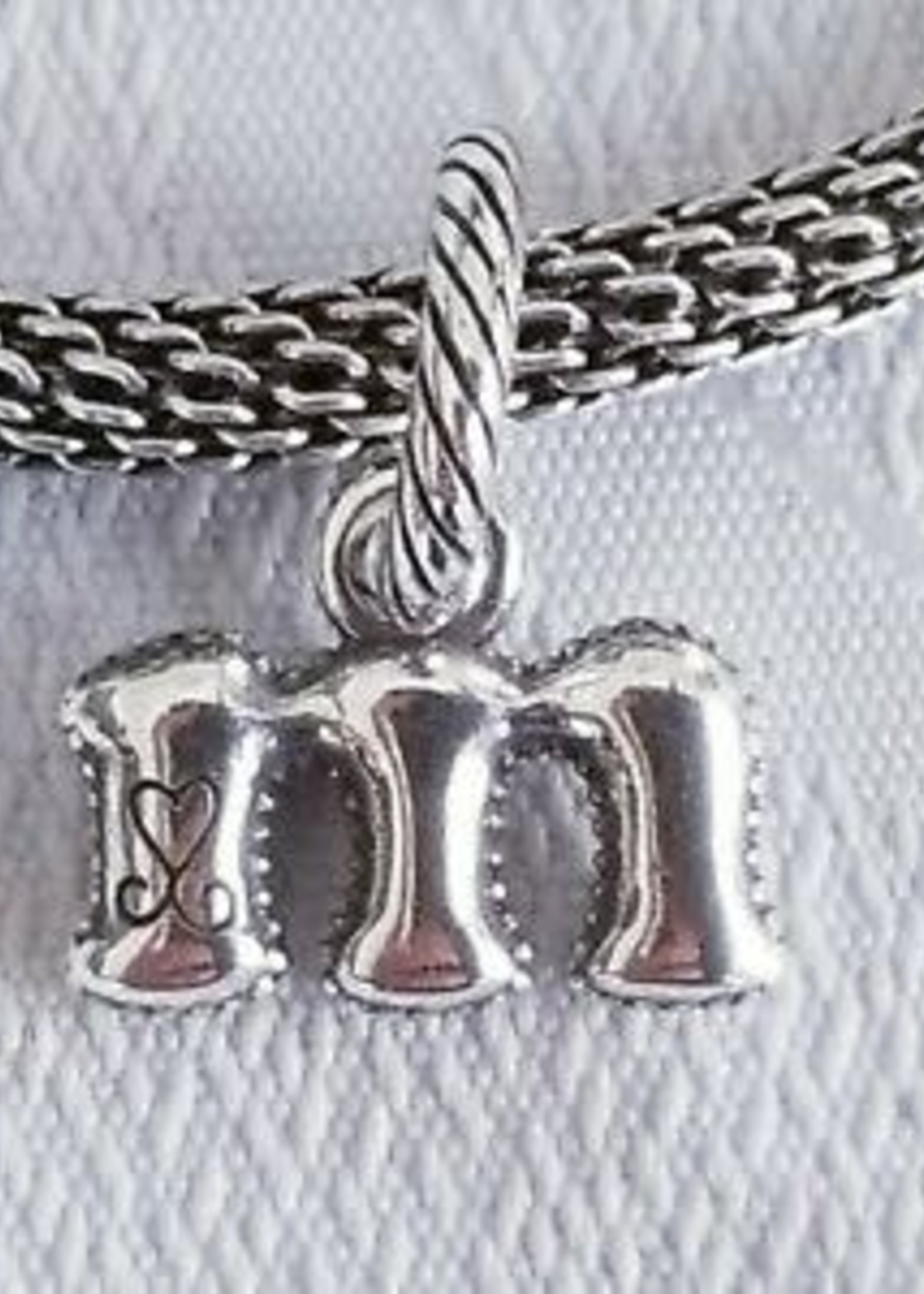 Brighton ABC Alphabet M Charm: silver