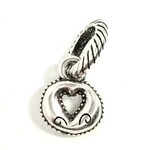 Brighton ABC Alphabet O Charm: silver