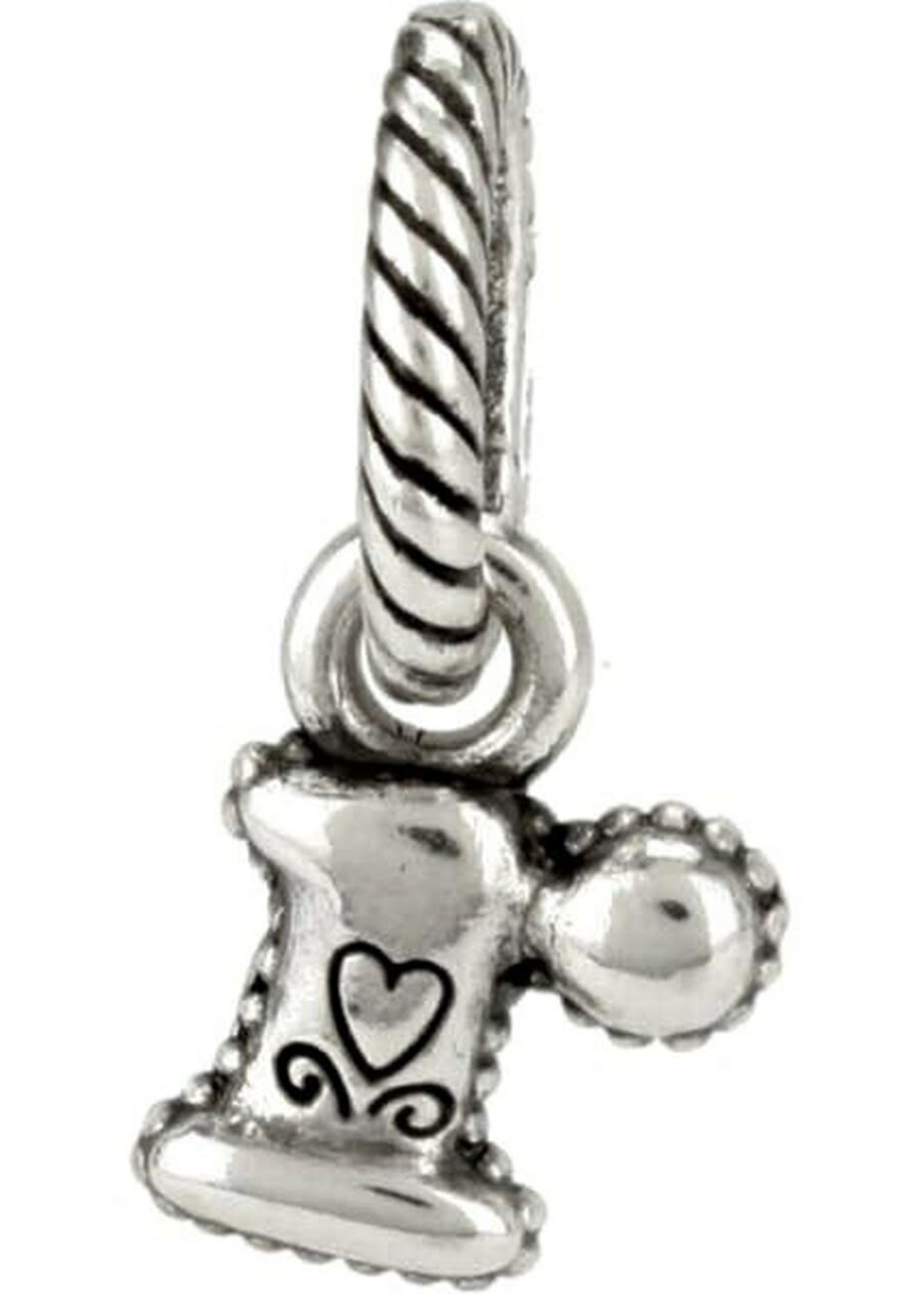 Brighton ABC Alphabet R Charm: silver