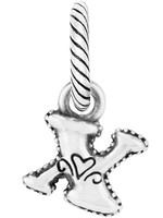 Brighton ABC Alphabet X Charm: silver