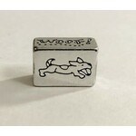Brighton ABC Dog Spacer Charm: silver
