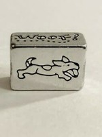 Brighton ABC Dog Spacer Charm: silver