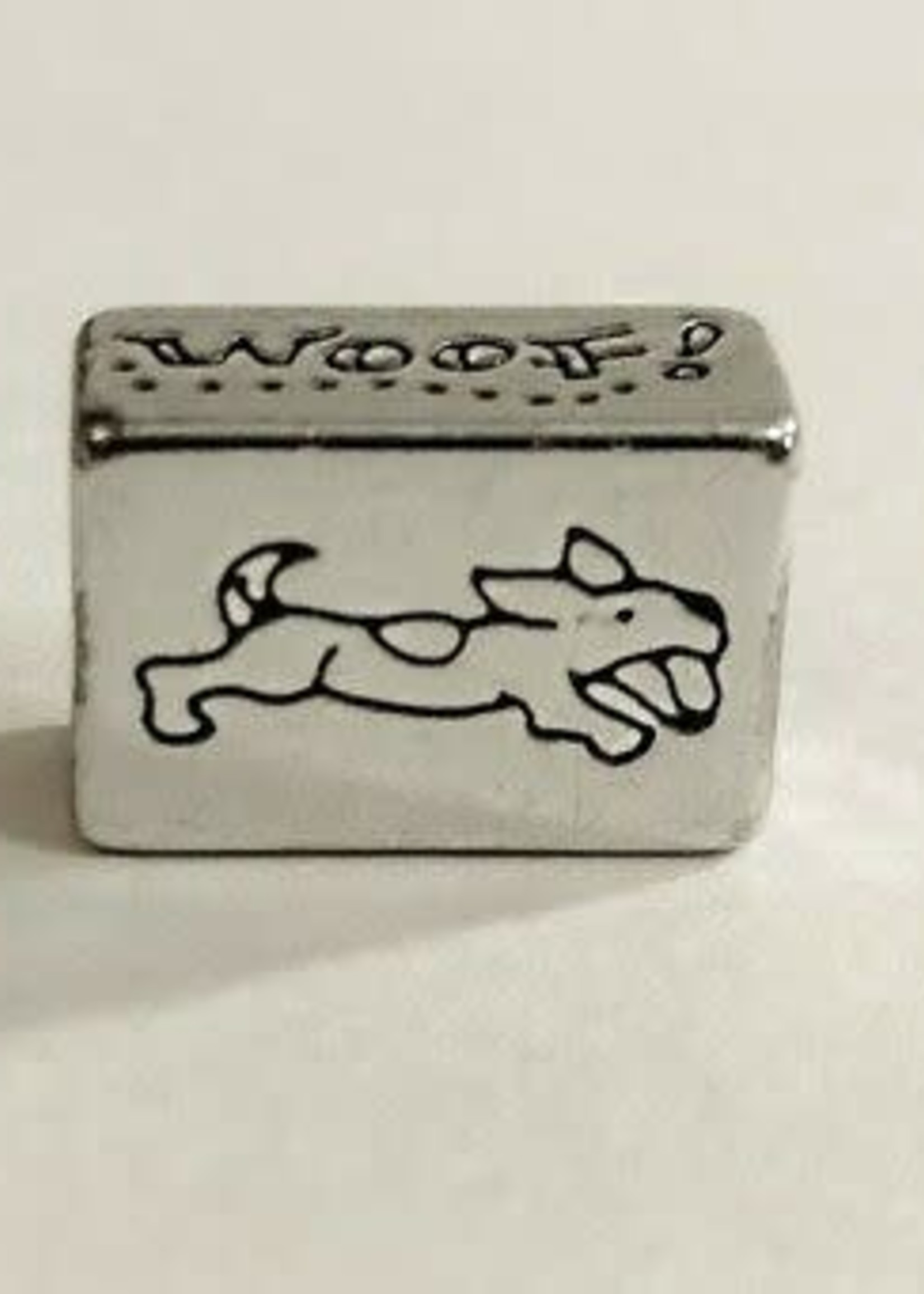 Brighton ABC Dog Spacer Charm: silver