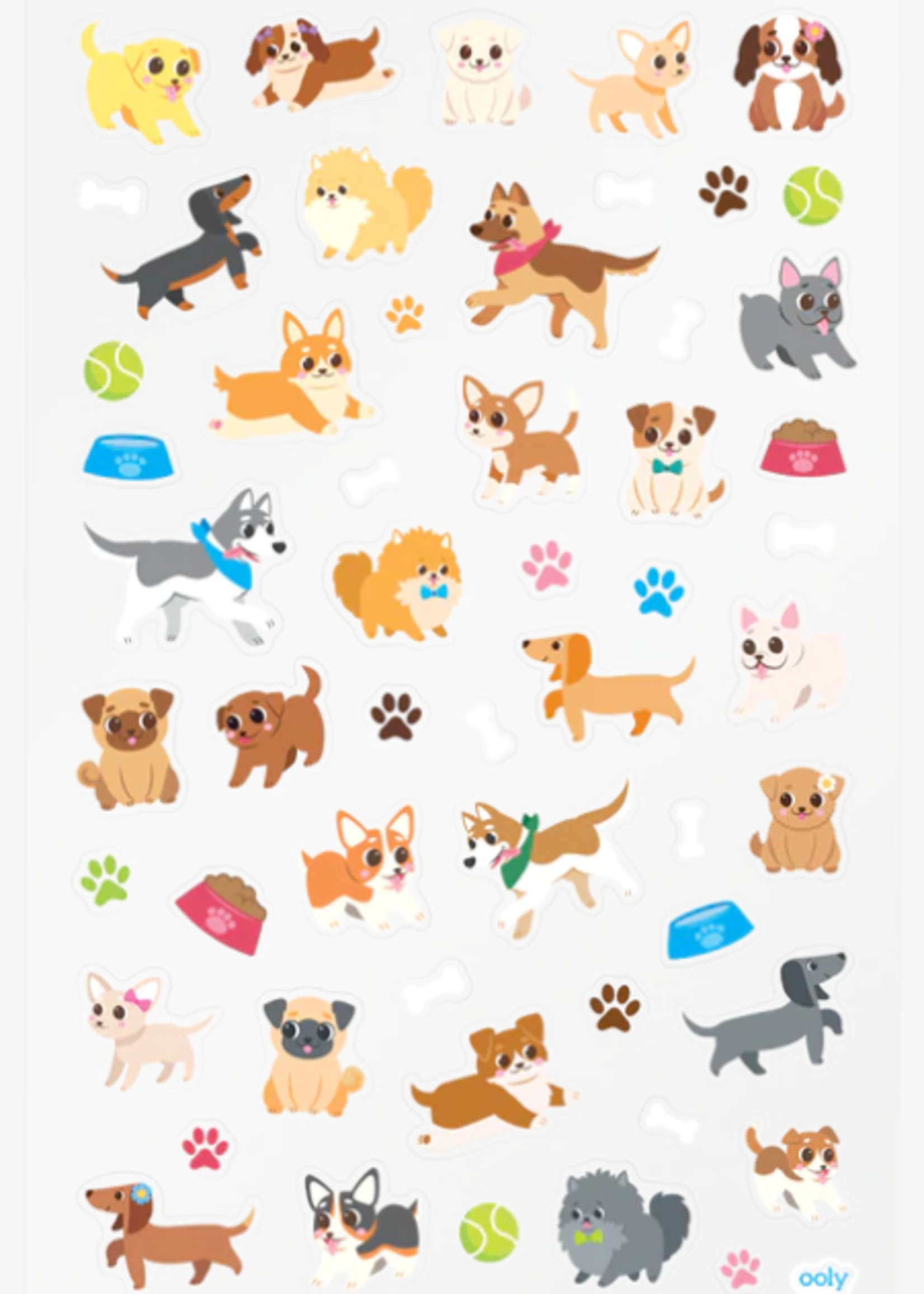 OOLY Itsy Bitsy Stickers - Puppy Love