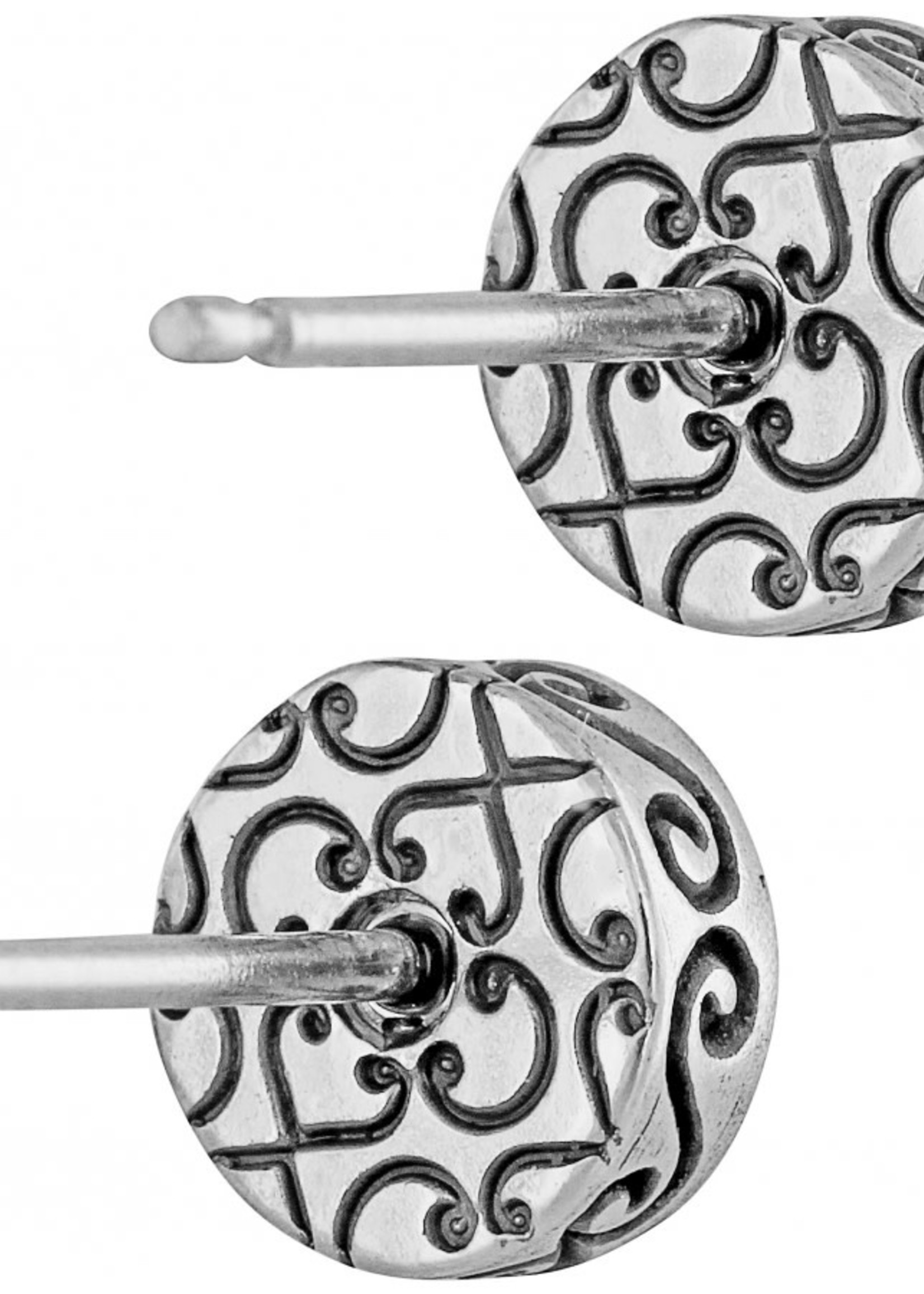 Brighton Crescent Mini Post Earrings: Silver