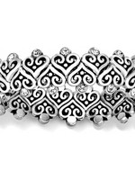 Brighton Alcazar Heart Stretch Bracelet: Silver