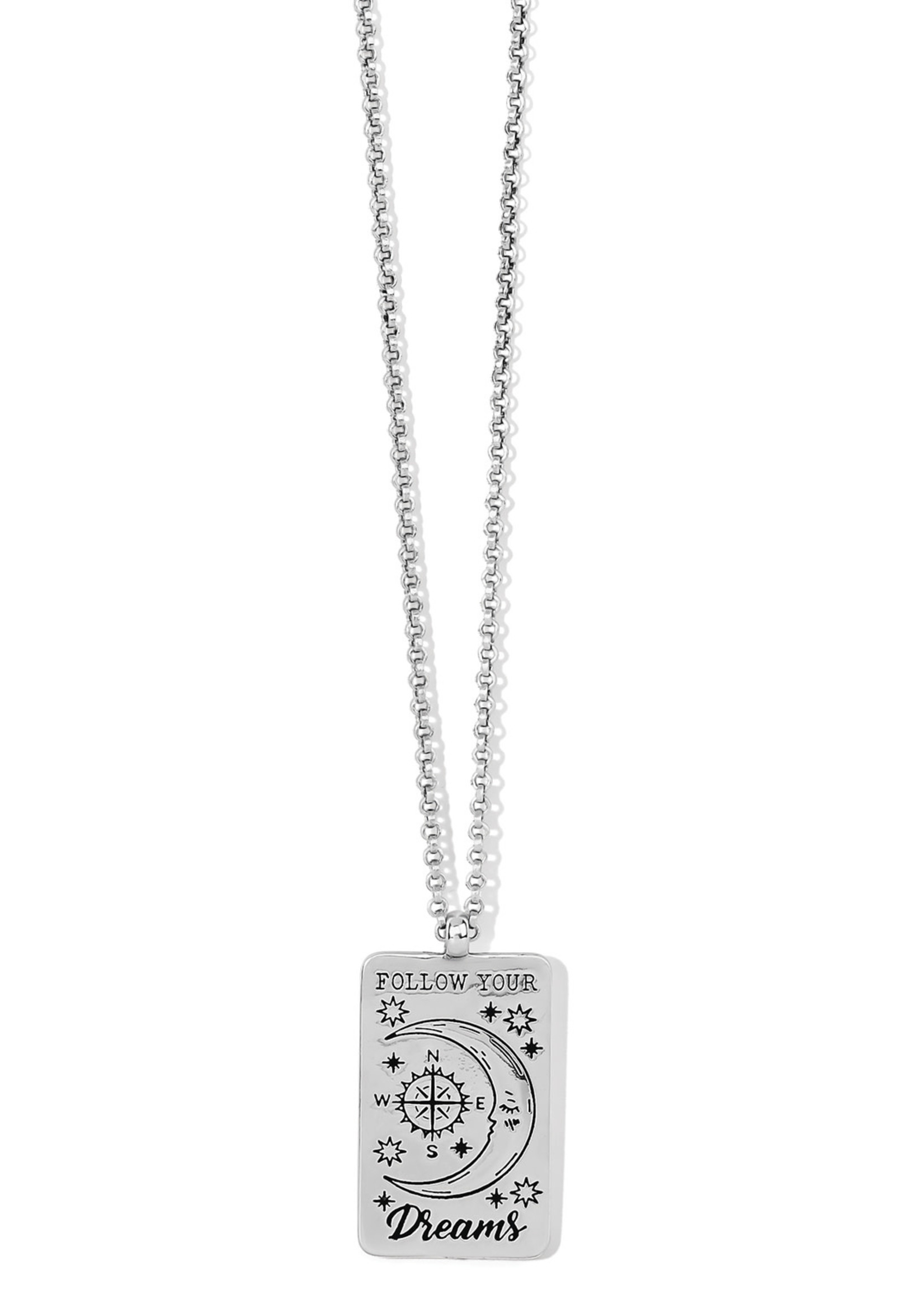 Brighton Emblem Dream Necklace: Silver