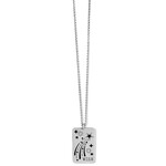 Brighton Emblem Wish Necklace: Silver