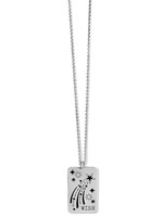 Brighton Emblem Wish Necklace: Silver