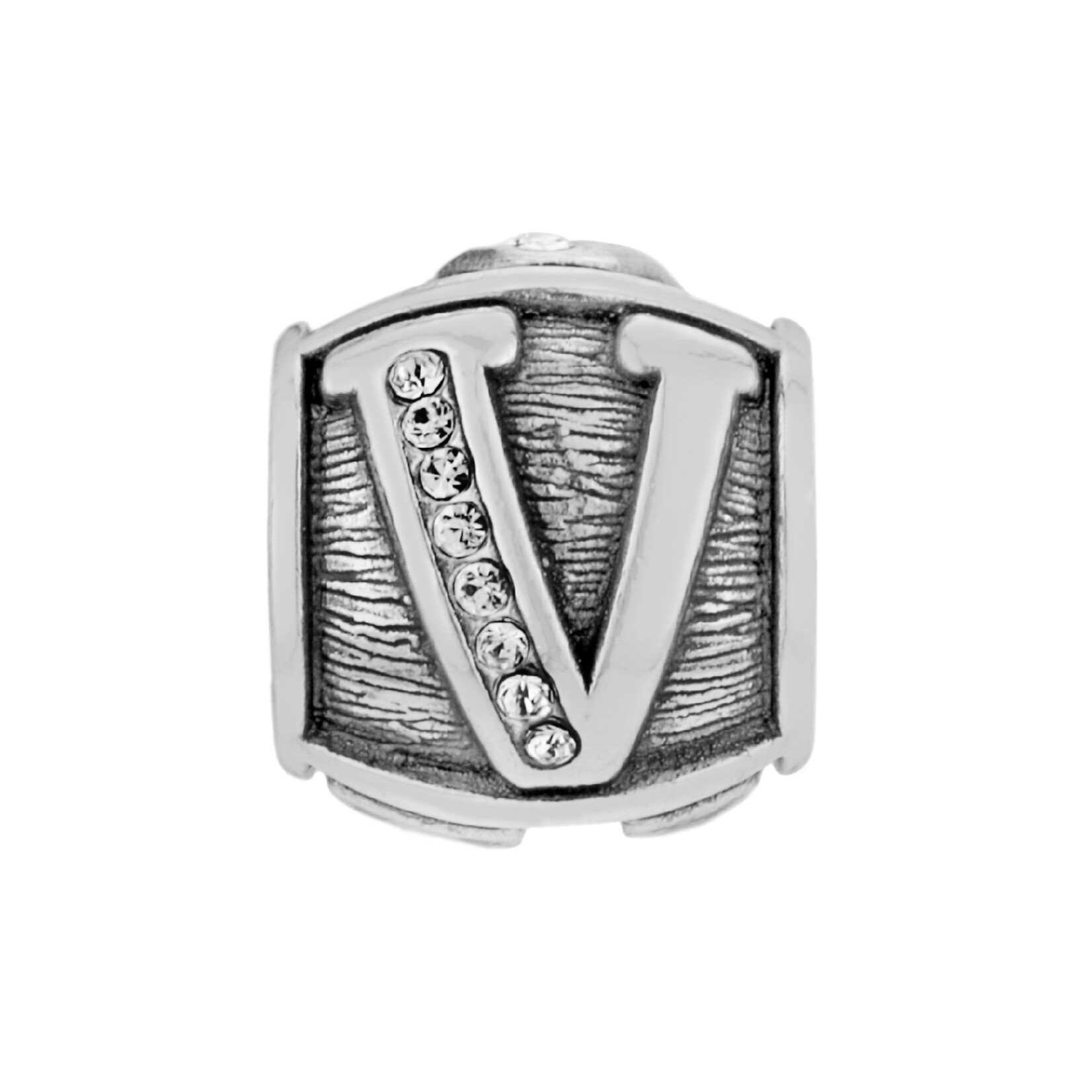 Brighton ABC Alpha Bead V: silver