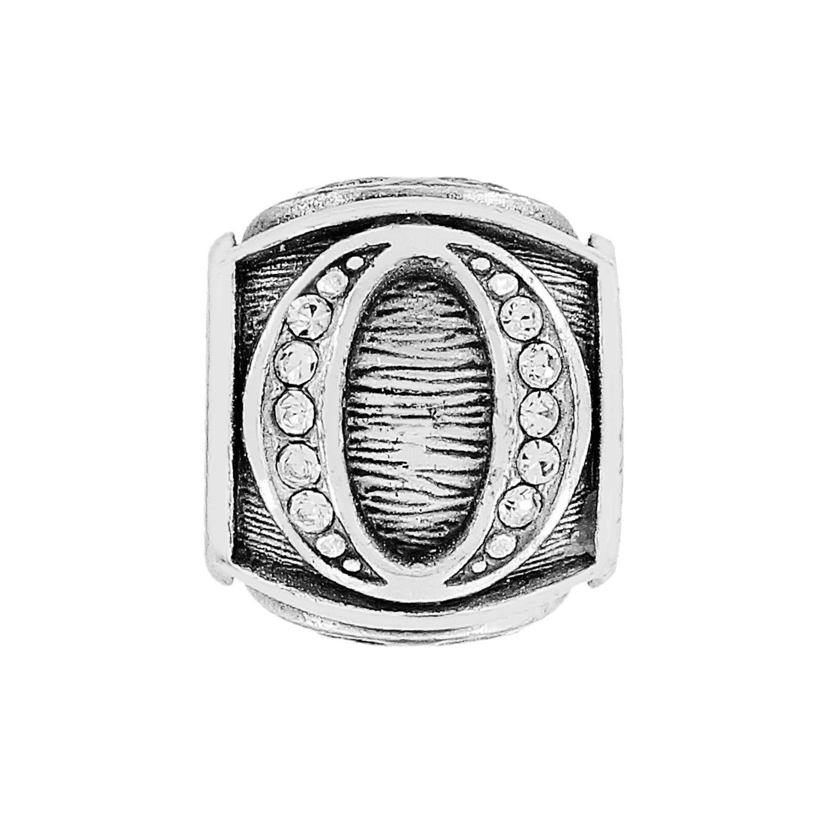 Brighton ABC Alpha Bead O: silver