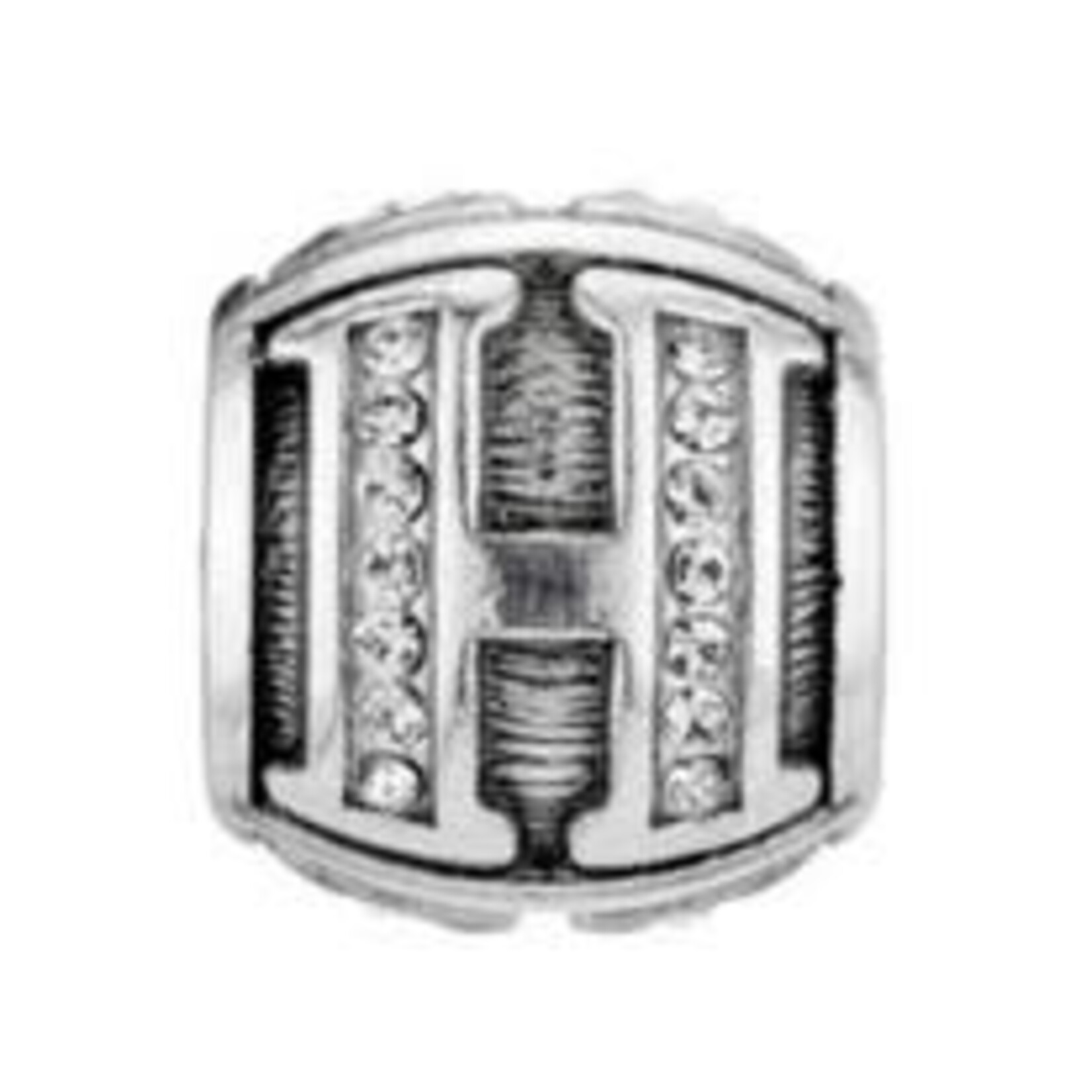 Brighton ABC Alpha Bead H: silver