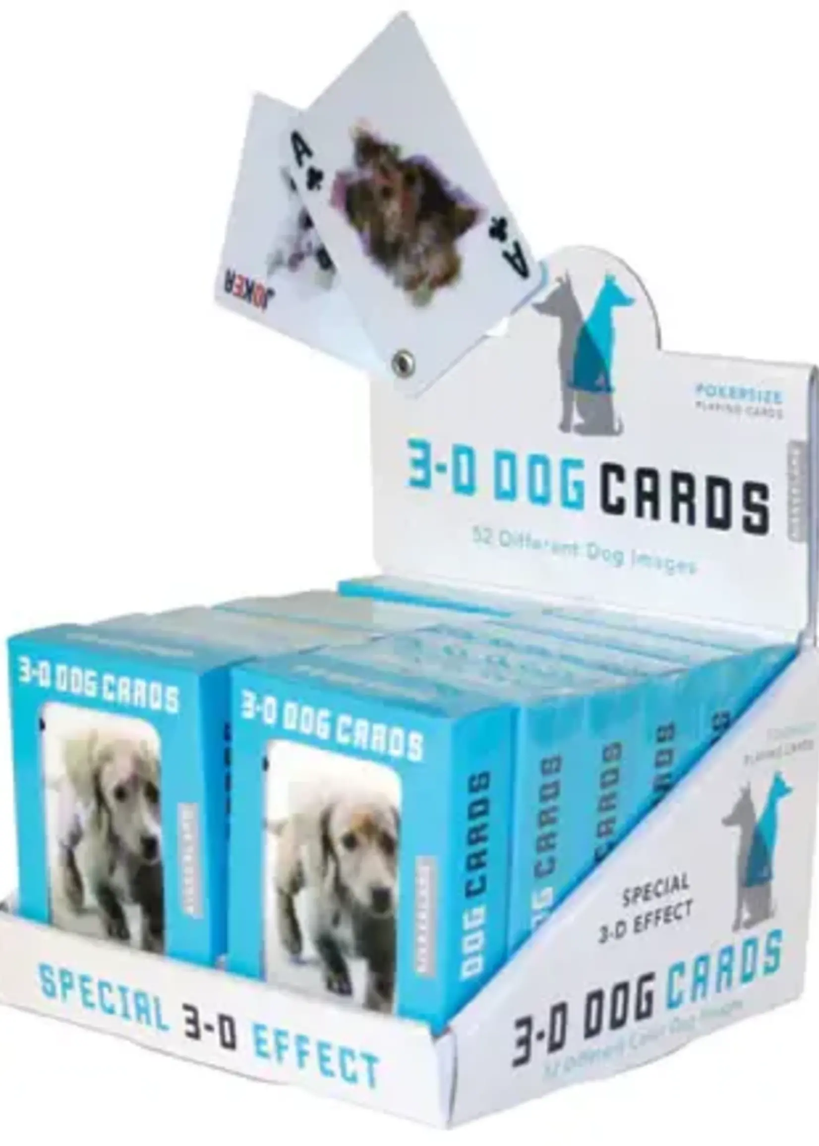 Kikkerland Design Inc DOGS 3D PLAYING CARDS