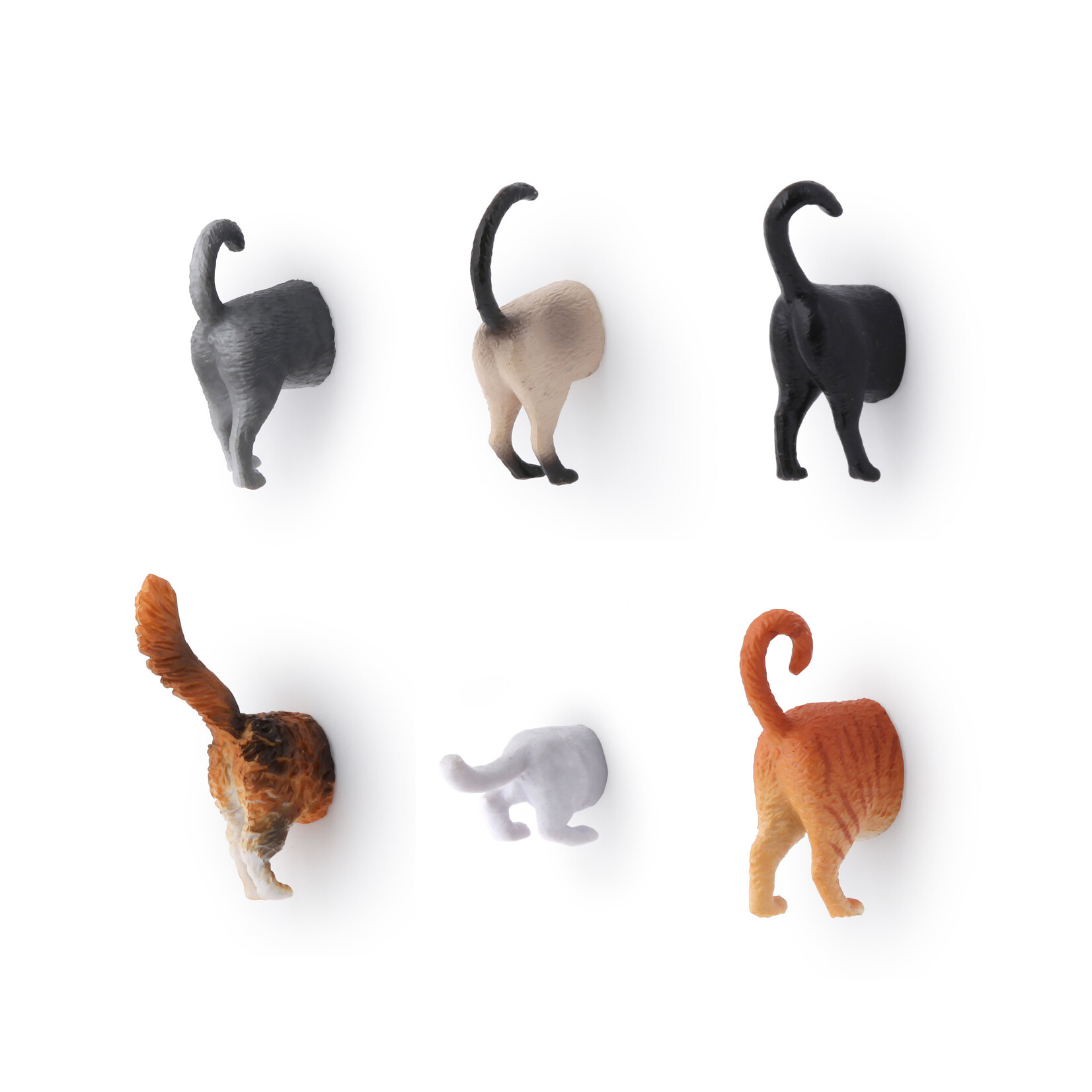 Kikkerland Design Inc BUTT MAGNETS CAT S/6