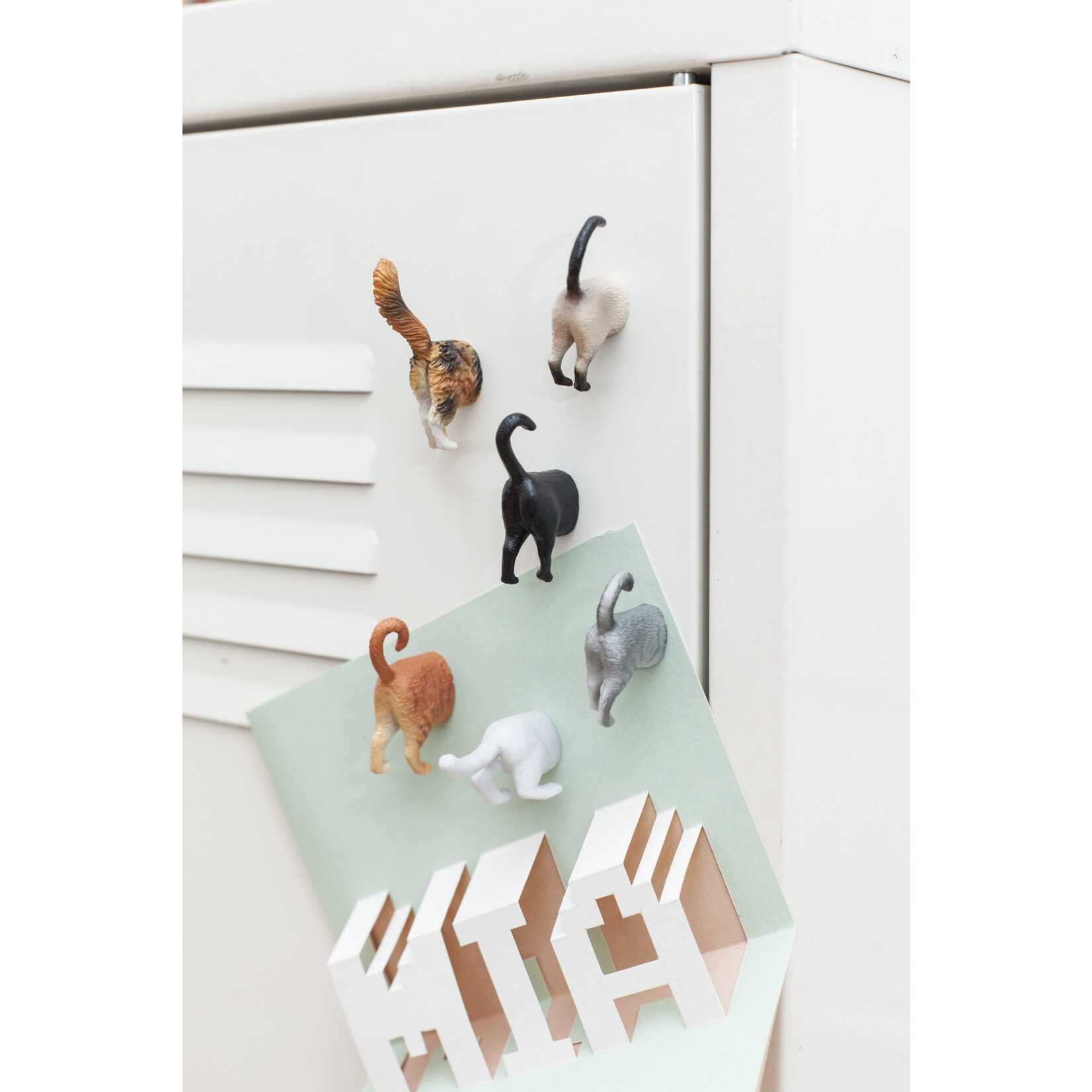 Kikkerland Design Inc BUTT MAGNETS CAT S/6
