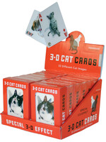 Kikkerland Design Inc CATS 3D PLAYING CARDS