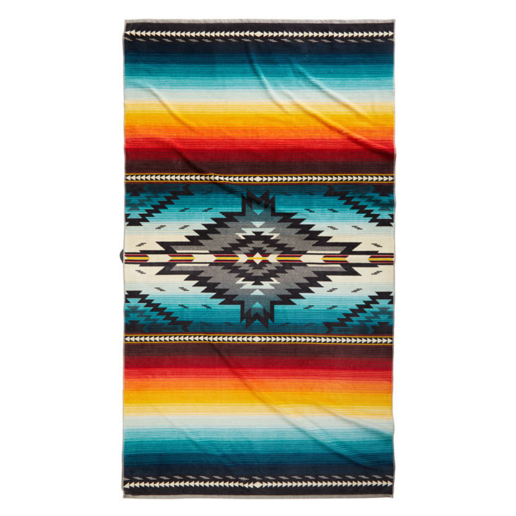 Pendleton Oversized Jacquard Spa Towel - Saltillo Sunset