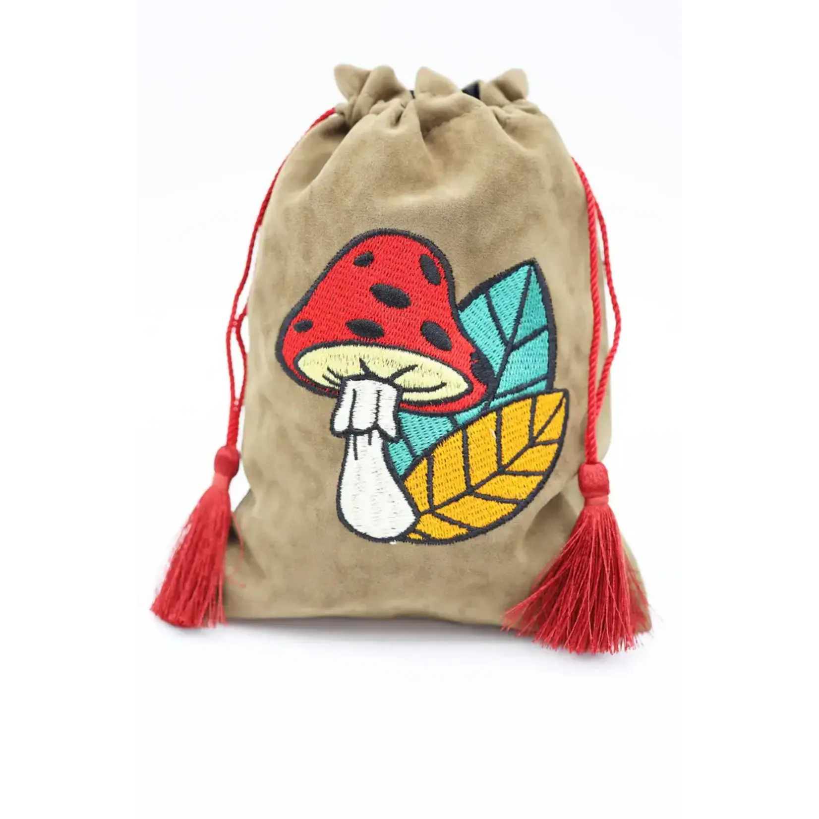 Foam Brain Games Dice Bag - Mushroom & Leaf