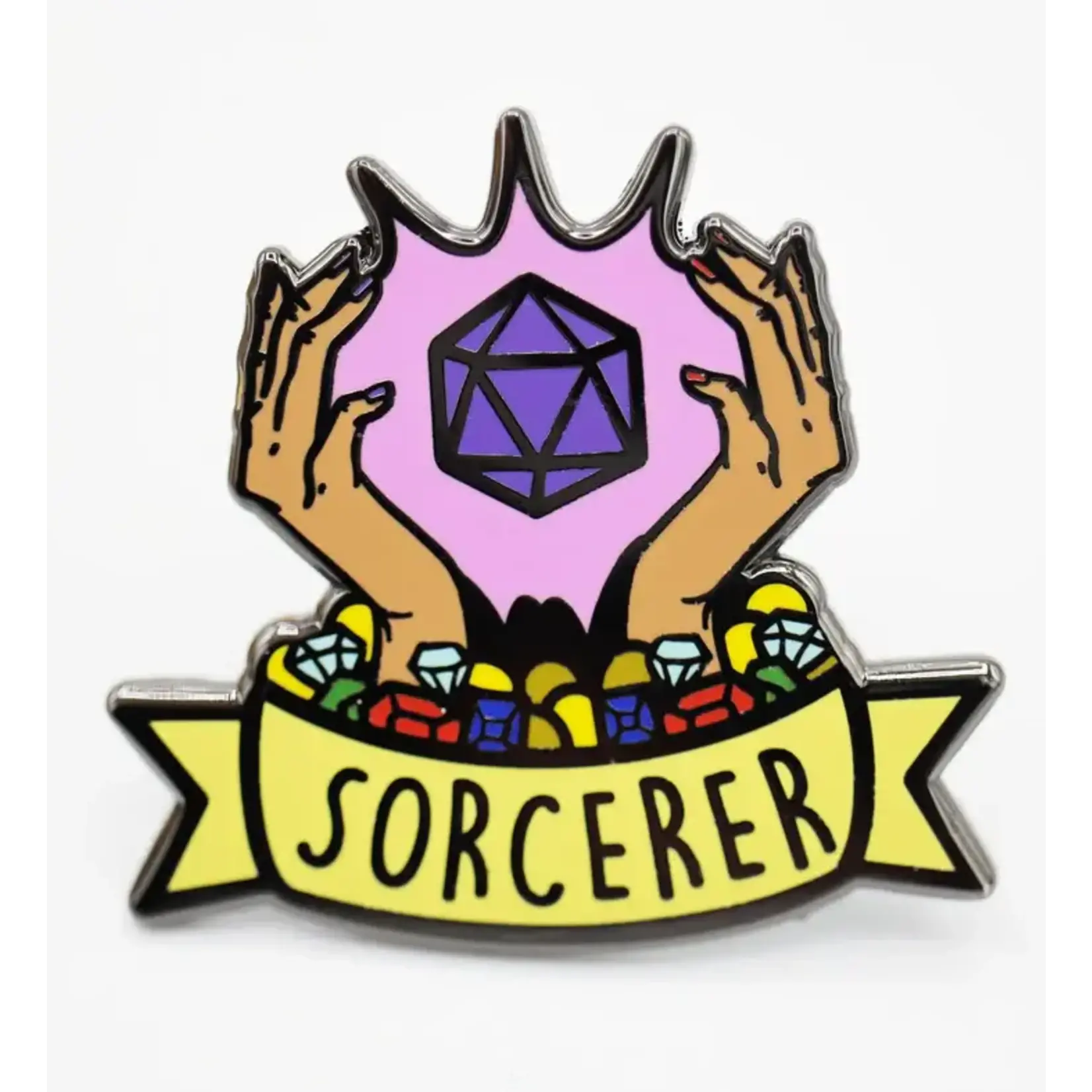 Foam Brain Games Banner Class Pin - Sorcerer