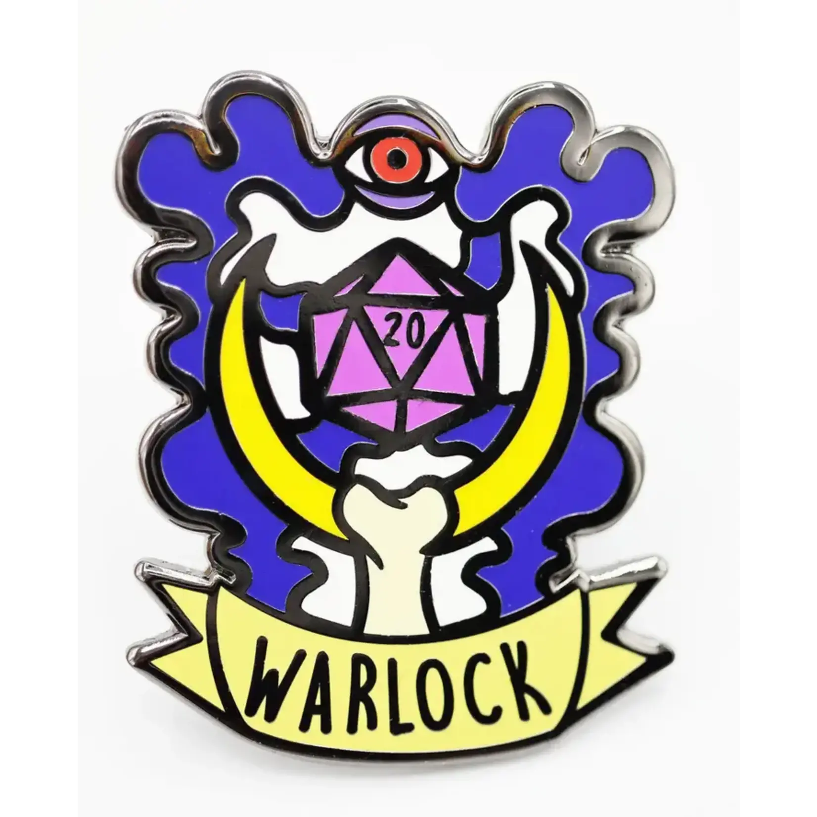 Foam Brain Banner Class Pin - Warlock