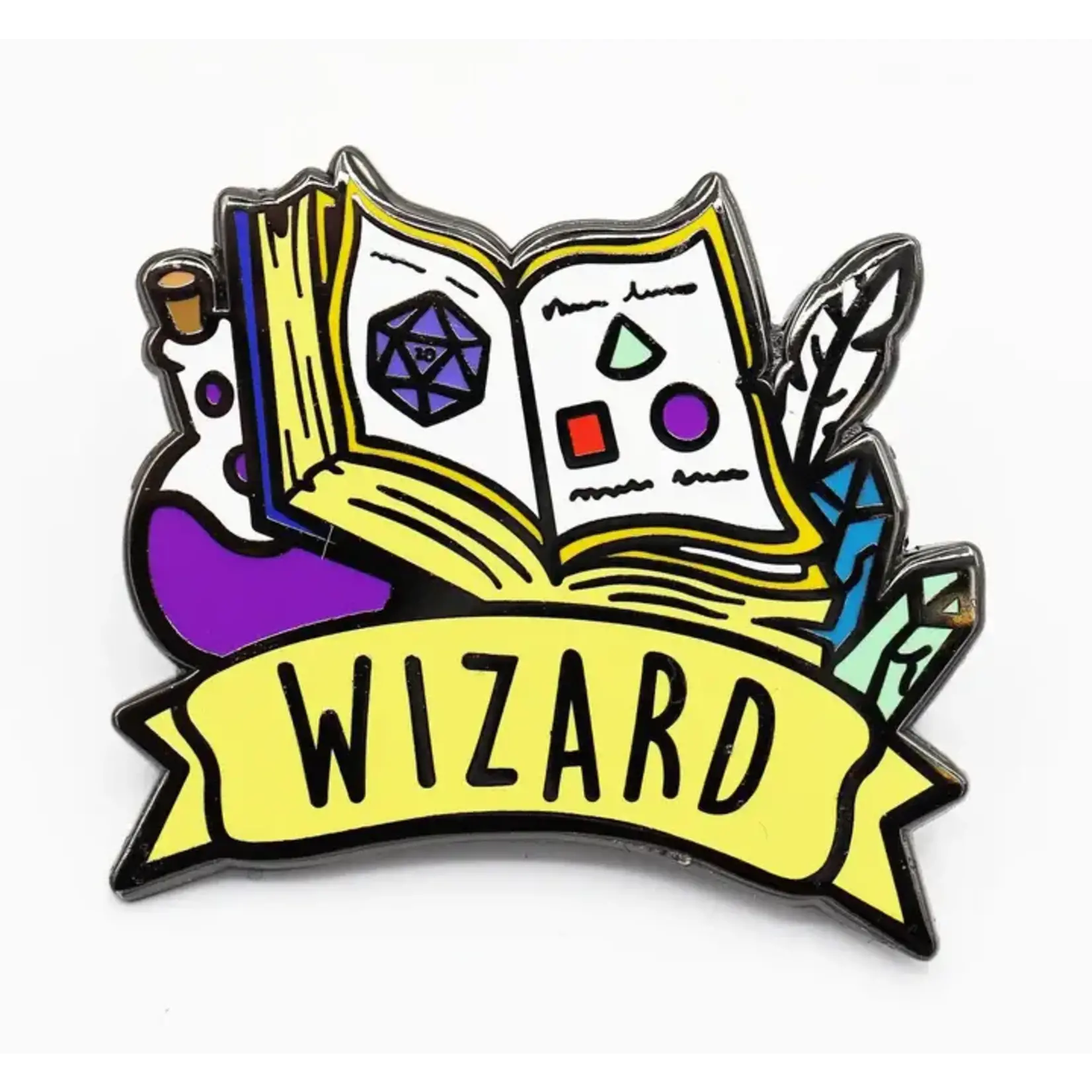 Foam Brain Banner Class Pin - Wizard