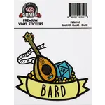 Foam Brain Games Banner Class Sticker: Bard
