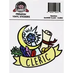 Foam Brain Banner Class Sticker: Cleric
