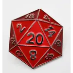 Foam Brain D20 Pin: Red