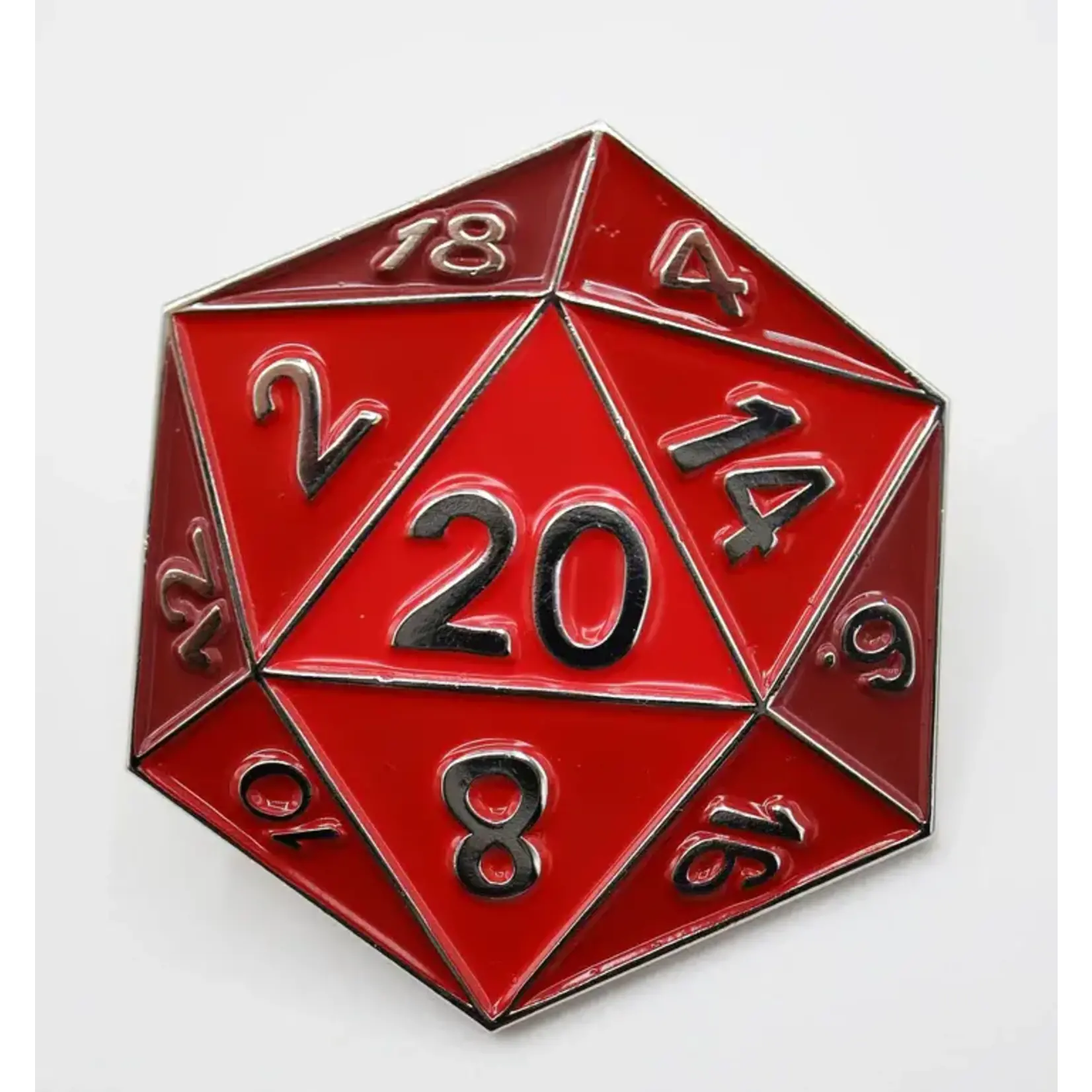 Foam Brain D20 Pin: Red